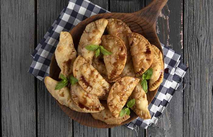 Hand pies with wild greens