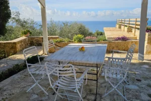 Villa rentals in Kardamili with a covered sea-view terrace